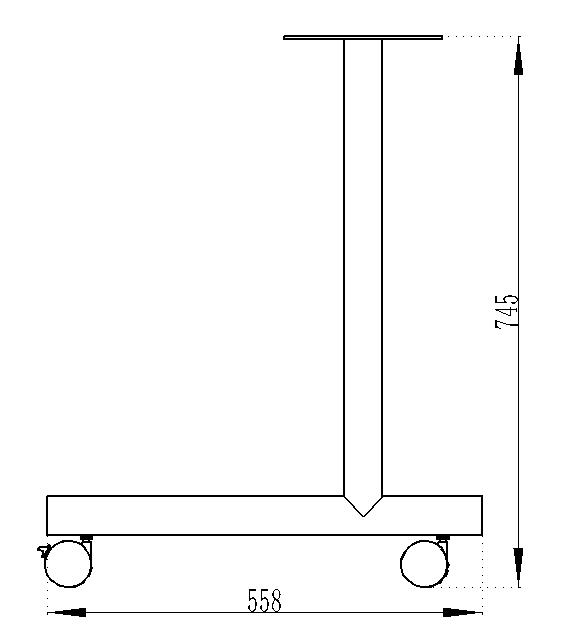 Dibujo de la rueda C de la pierna