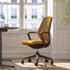 Silla de oficina giratoria de malla ergonómica reclinable moderna, silla de escritorio con reposacabezas ajustable y función de elevación, tela compuesta de Metal y nailon