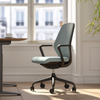 Silla de oficina giratoria de malla ergonómica reclinable moderna, silla de escritorio con reposacabezas ajustable y función de elevación, tela compuesta de Metal y nailon