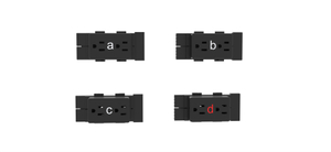 Receptáculo dúplex HMP10-A-BU para panel AO2 8 cables 4 circuitos A BU