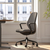 Silla de oficina giratoria de malla ergonómica reclinable moderna, silla de escritorio con reposacabezas ajustable y función de elevación, tela compuesta de Metal y nailon