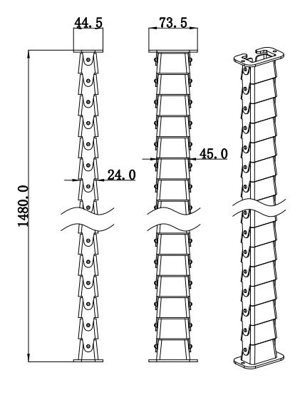 Dibujo de gestión de cables PWR518