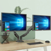 Brazos ergonómicos para monitor doble con altura ajustable y libre movimiento